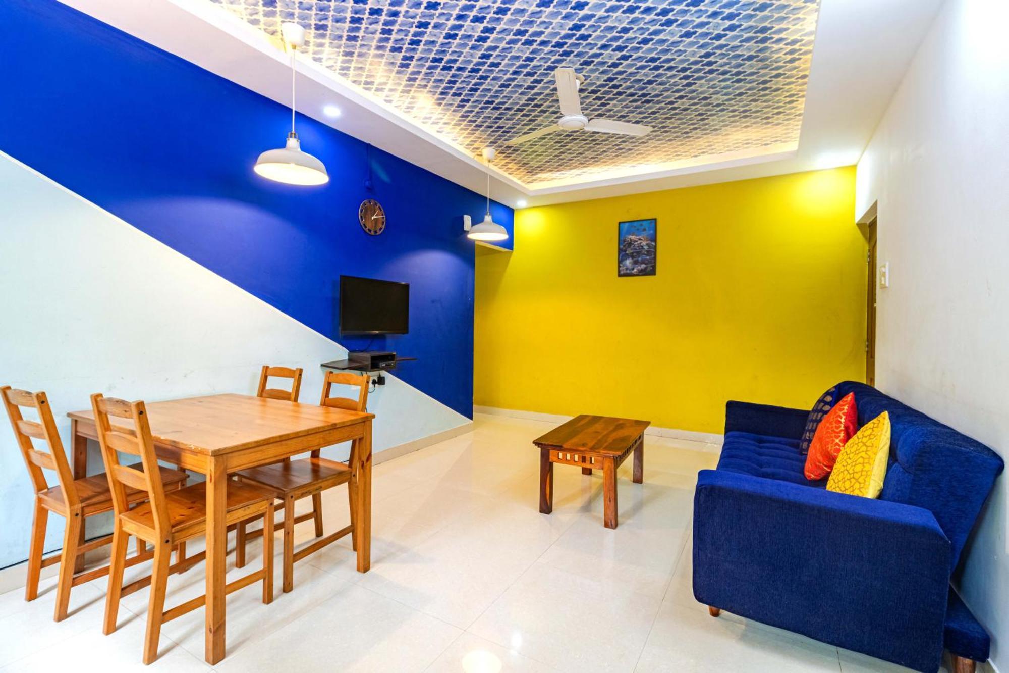 4Bhk Sparkling Apartment Near Beach Pool & Bar 2Bhkx2 Vagator Rom bilde