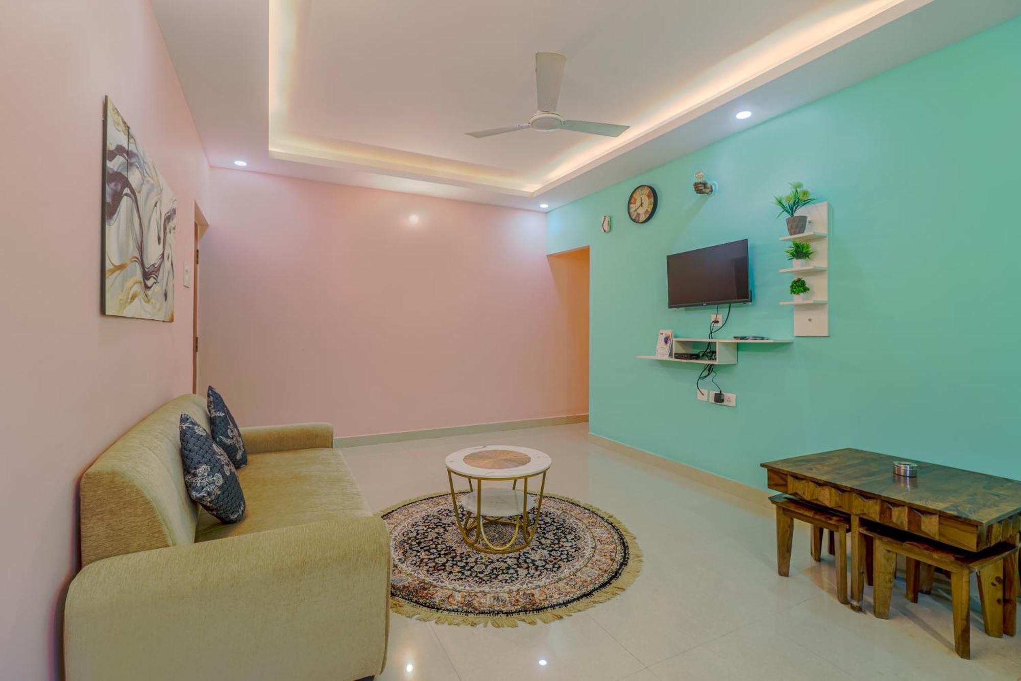 4Bhk Sparkling Apartment Near Beach Pool & Bar 2Bhkx2 Vagator Rom bilde